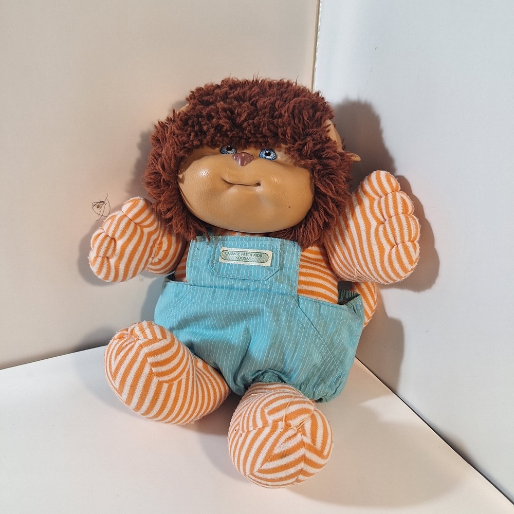 Vintage Coleco 1985 CPK Cabbage Patch Kids Koosas Brown Dog Plush Stuffed Animal